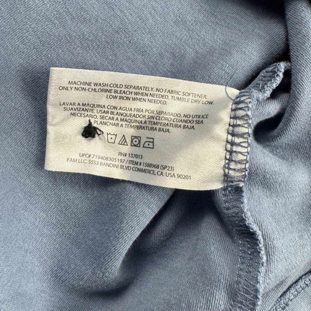 Banana Republic Mens Short Sleeve Polo Shirt Blue Gray Jersey Logo 1588968 M